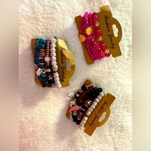 Bracelet sets. I have added a silver novelty tiff❤️‎ look closely. Price per set